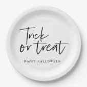 ミニマルモダン手品 |ハッピーハローウィン ペーパープレート (正面)