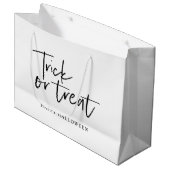 ミニマルモダン手品 |ハッピーハローウィン ラージペーパーバッグ (正面アングル)