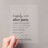 ミニマルモダン披露宴 アクリル招待状 (インサイチュ (ポータブル))