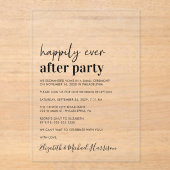 ミニマルモダン披露宴 アクリル招待状 (正面)