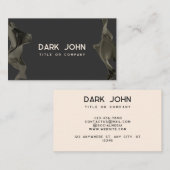 ミニマルモダン抽象芸術ペー縁どジ 名刺 (正面/裏面)