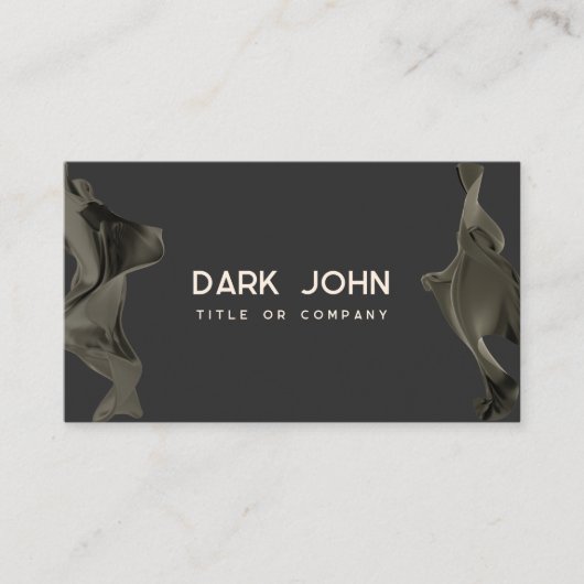 ミニマルモダン抽象芸術ペー縁どジ 名刺 (正面)