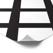 ミニマルモダン抽象芸術幾何学線アート ポスター (角)