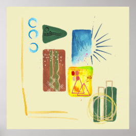 ミニマルモダン抽象芸術芸術 ポスター