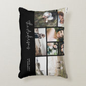 ミニマルモダン数々のエレガント8枚の写真最高の友人 アクセントクッション (正面(垂直))