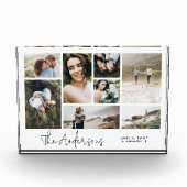 ミニマルモダン数々のエレガント8枚の写真最高の友人 フォトブロック (正面)