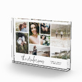 ミニマルモダン数々のエレガント8枚の写真最高の友人 フォトブロック (右)