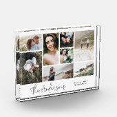 ミニマルモダン数々のエレガント8枚の写真最高の友人 フォトブロック (左)