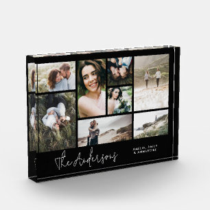 ミニマルモダン数々のエレガント8枚の写真最高の友人 フォトブロック