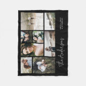 ミニマルモダン数々のエレガント8枚の写真最高の友人 フリースブランケット (正面)