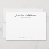 ミニマルモダン書道プロフェッショナル ノートカード (正面)