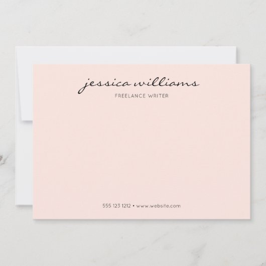 ミニマルモダン書道プロフェッショナル ノートカード (正面)