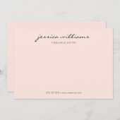 ミニマルモダン書道プロフェッショナル ノートカード (正面/裏面)