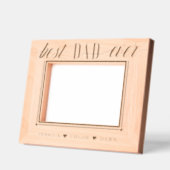 ミニマルモダン最高のパパは常に父の日の脚本 レーザー彫刻フレーム (左)