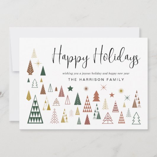 ミニマルモダン木 シーズンカード (正面)