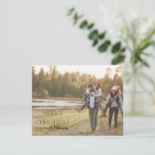 ミニマルモダン楽しいクリスマス シーズンカード (スタンド正面)