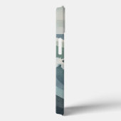 ミニマルモダン海波水彩画キャンバス Case-Mate iPhoneケース (裏面 / 右)