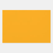 ミニマルモダン深いオレンジ ラッピングペーパーシート (正面)