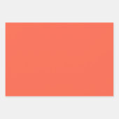 ミニマルモダン深いオレンジ ラッピングペーパーシート (正面)