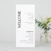 ミニマルモダン白結婚の プログラム (スタンド正面)