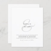 ミニマルモダン白黒アンパ結婚サンド (正面/裏面)