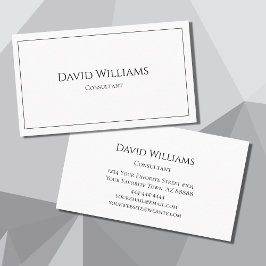 ミニマルモダン白黒シンプル 名刺