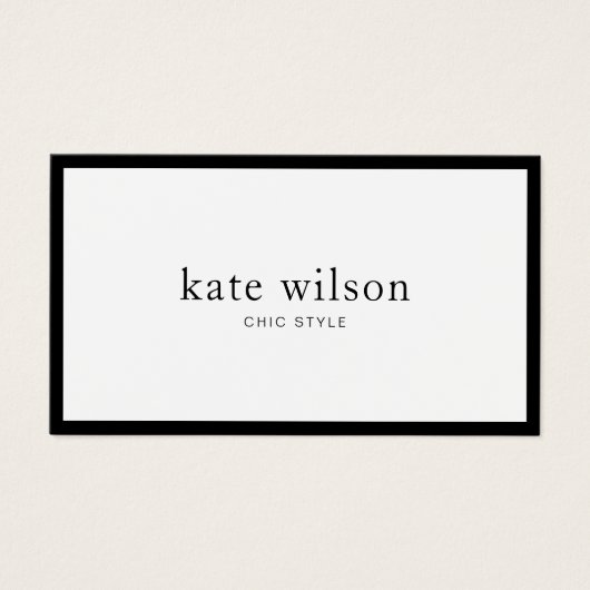 ミニマルモダン白黒プロフェッショナル (正面)