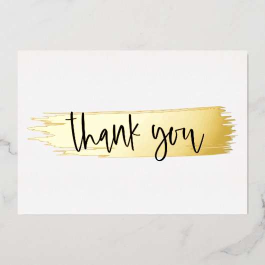 ミニマルモダン白黒金ゴールドスクリプト 箔シーズンカード (正面)