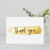 ミニマルモダン白黒金ゴールドスクリプト 箔シーズンカード (立ち正面)