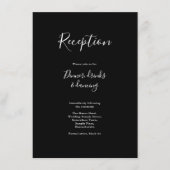 ミニマルモダン白黒 エンクロージャーカード (正面)