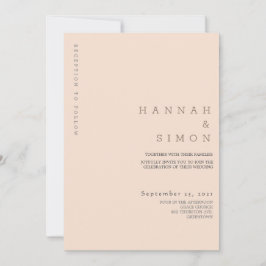 ミニマルモダン秋の結婚式招待状