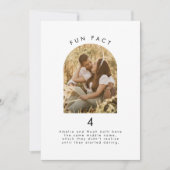 ミニマルモダン結婚おもしろいファクトの写真表の番号 (正面)