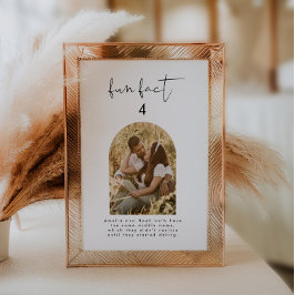 ミニマルモダン結婚おもしろいファクトの写真表の番号