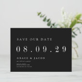 ミニマルモダン結婚の撮影日 セーブザデート (スタンド正面)