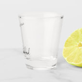 ミニマルモダン結婚タイポグラフィ ショットグラス (右)