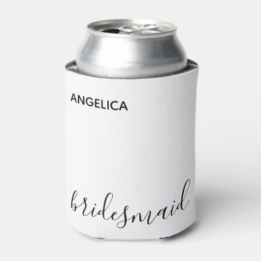 ミニマルモダン結婚タイポグラフィ 缶クーラー (缶正面)