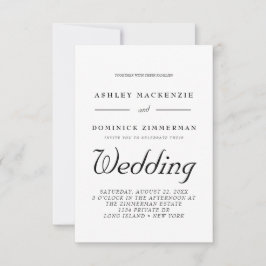 ミニマルモダン結婚主義者 招待状