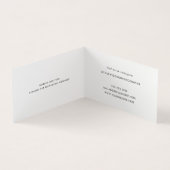 ミニマルモダン結婚写真家 名刺 (内部)