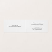 ミニマルモダン結婚写真家 名刺 (内部フラット)