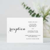 ミニマルモダン結婚式の招待状・受付カード エンクロージャーカード (スタンド正面)