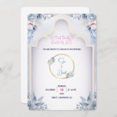 ミニマルモダン結婚式招待状 招待状 (正面/裏面)