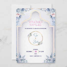 ミニマルモダン結婚式招待状 招待状