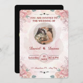 ミニマルモダン結婚式招待状 招待状 (正面/裏面)