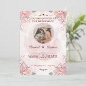 ミニマルモダン結婚式招待状 招待状 (スタンド正面)