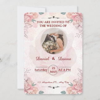 ミニマルモダン結婚式招待状 招待状