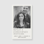 ミニマルモダン結婚救Photo Magnet (正面)