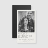 ミニマルモダン結婚救Photo Magnet (正面/裏面)