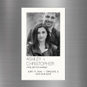 ミニマルモダン結婚救Photo Magnet