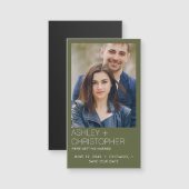 ミニマルモダン結婚救Photo Magnet (正面/裏面)