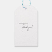 ミニマルモダン結婚歓迎 ギフトタグ (裏面)